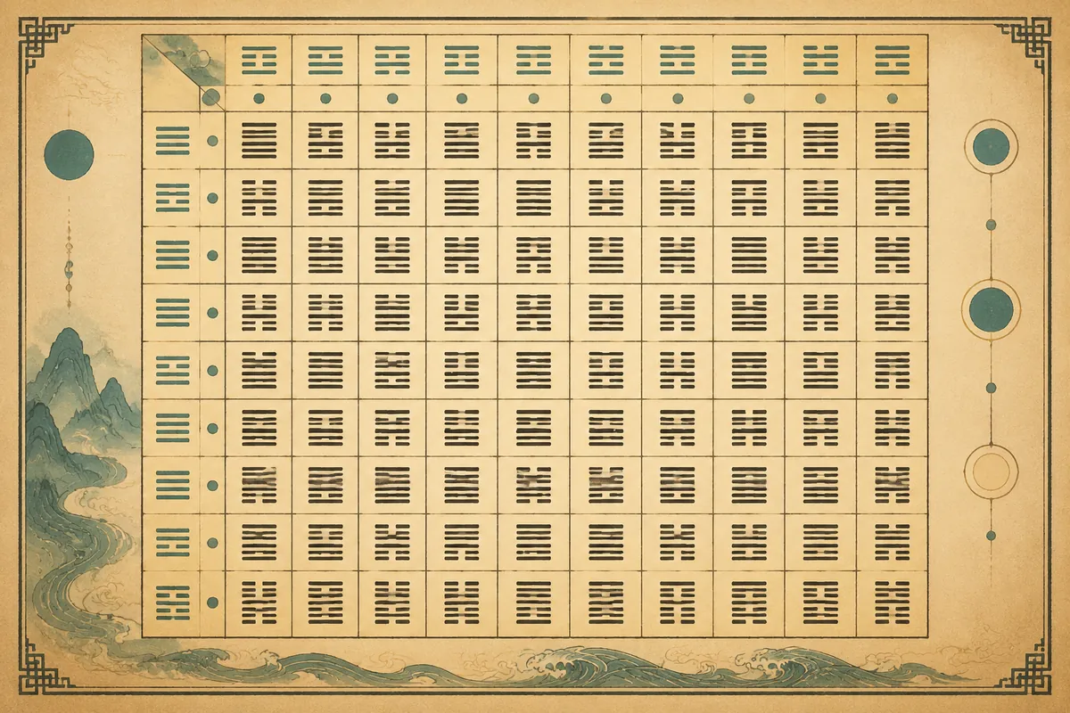 六十四卦矩阵插图